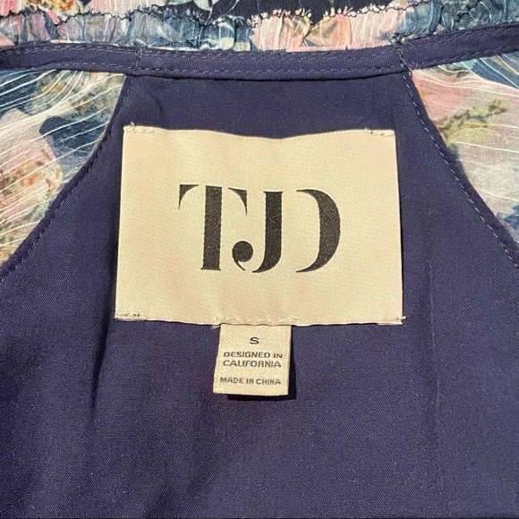 TJD The Jetset Diaries Fleur Sheer Floral Mini Long Sleeve Dress - Picture 10 of 10